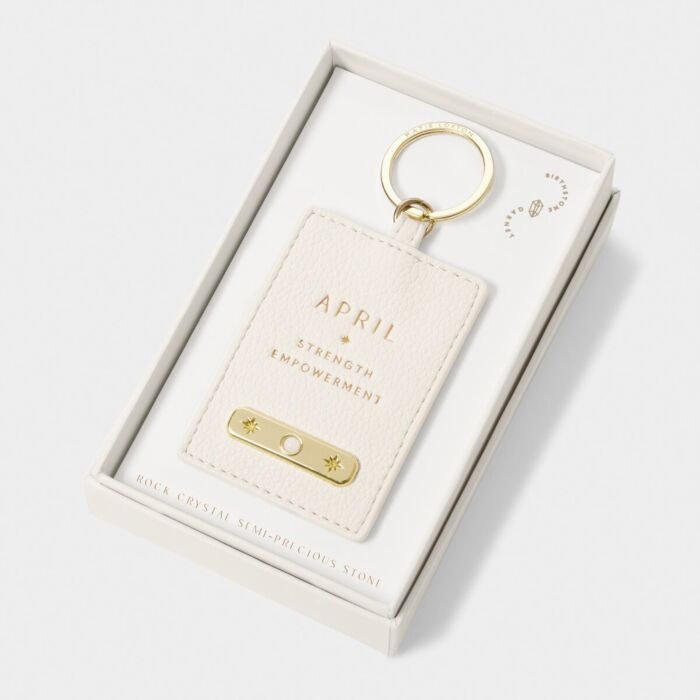Katie Loxton Birthstone Keyring 'April'